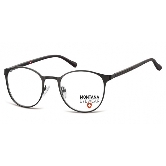 Czarne okrągłe Okulary Oprawki optyczne pod korekcję MM607